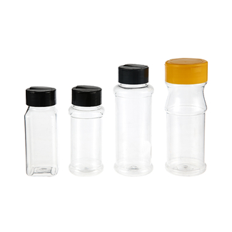 Botellas de muestreo de líquidos transparentes Frasco de especias de plástico