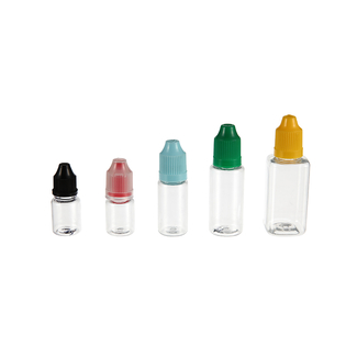 Botellas plásticas vacías del cuentagotas del aceite del jugo líquido de E colorido Vape
